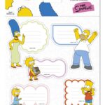 The Simpsons Premium Self-Adhesive Labels (10)