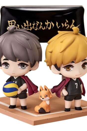 Haikyu!! Qset+ Mini Figures 2-Pack Atsumu Miya & Osamu Miya 8 cm