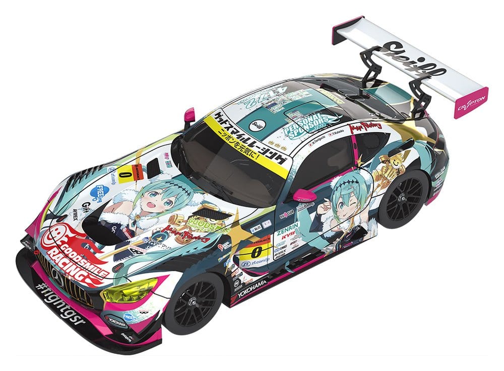 x_gsr58563 Hatsune Miku GT Project Vehicle 1/18 Good Smile Hatsune Miku AMG 2018 Final Race Ver. 26 cm - immagine 1