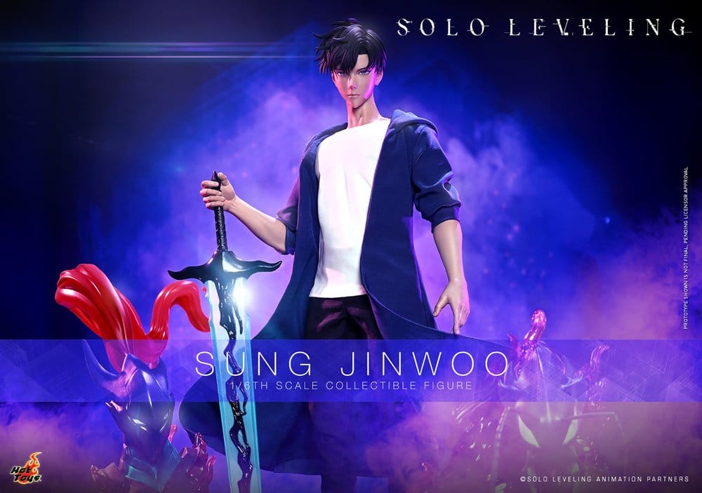 x_hot915782_a Solo Leveling Action Figure 1/6 Sung Jinwoo 32 cm by Hot Toys - immagine 1