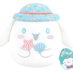 Sanrio Squishmallow Plush Figure Hello Kitty and Friends Seize the Moment Cinnamoroll Hat 20 cm