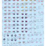 Megami Device M.S.G. Plastic Model Kit 1/1 Desire Maiden Raider Sugar Glaze Eye Decal Set 14 cm