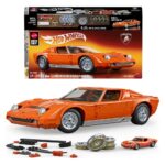 Hot Wheels Premium Mattel Brick Shop Building Set 1/12 Lamborghini Miura P400 SV