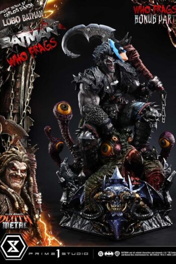 Dark Nights: Death Metal Museum Masterline Statue 1/3 Lobo Batman: Batman Who Frags Deluxe Bonus Version 81 cm