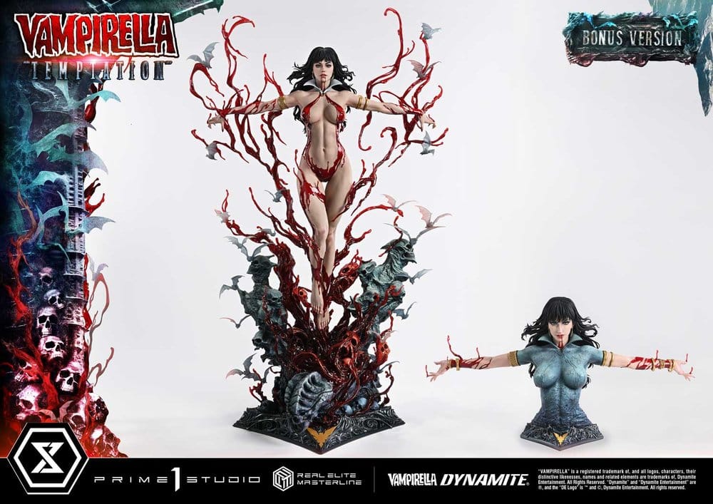x_p1sremvp-01s Vampirella Real Elite Masterline Series Statue 1/3 Temptation Bonus Version 100 cm - immagine 1