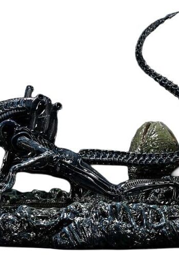 Aliens (Film) Ultimate Diorama Masterline Statue Warrior Xenomorph for Queen Alien 23 cm