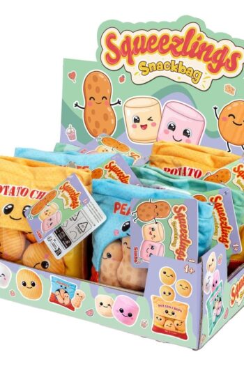 Squeezlings Plush Figure Snackbag 3-Pack Display (6)