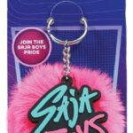 KPop Demon Hunters Pom Pom Keychain Saja Boys