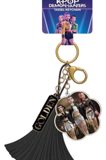KPop Demon Hunters Tassel Keychain Golden
