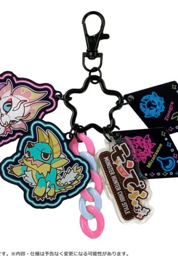 Monster Hunter Chibi Style Acrylic Keychain Multi Charm: Zinogre & Mizutsune
