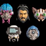 Cosmic Legions Action Figure Accessory Heads Pack