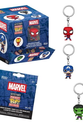 Marvel Comics POP! Vinyl Keychains 4 cm Display (12)
