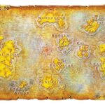 World of Warcraft Replica Metal Map of Azeroth Limited Edition 12 x 18 cm