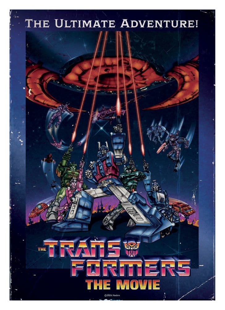 x_fntk-has-tra37 Transformers Art Print The Movie 40th Anniversary Limited Edition 30 x 42 cm - immagine 1