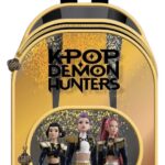 KPop Demon Hunters Glitter Backpack Golden