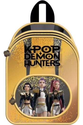 KPop Demon Hunters Glitter Backpack Golden