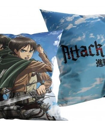 Attack on Titan Pillow Blau 40x40 cm