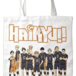 Tote Bag Haikyu White 40 x 35 cm
