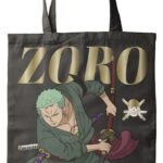 One Piece Tote Bag Zoro Dark Green 40 x 35 cm