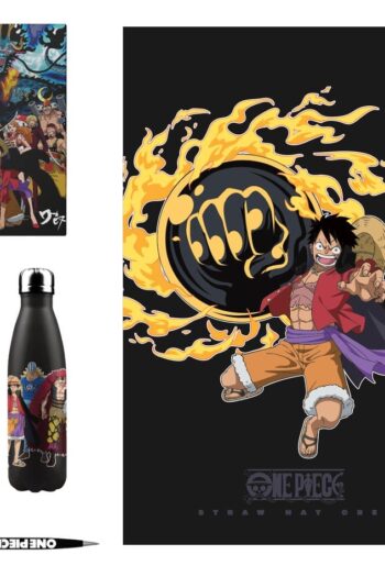 One Piece Aluminum Bottle, Notebook, Blanket, Pen Gift Set