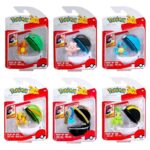 Pokémon Clip 'n' Go Minifigures Poké Balls ver. 22 Assortment (6)