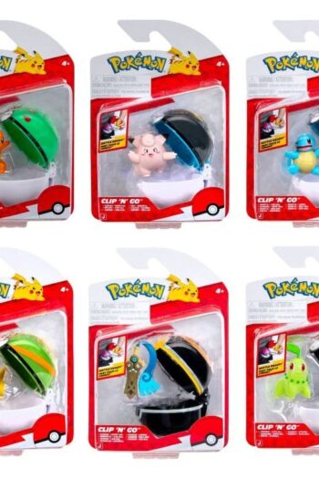 Pokémon Clip 'n' Go Minifigures Poké Balls ver. 22 Assortment (6)