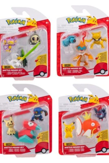 Pokémon Battle Figure Action Figures 3-Pack ver. 25 Assortment (4)