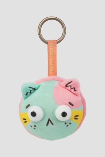 Meowcaron Plush Bag Charm Scared 7 cm