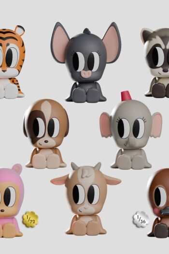 Tiny Shiny Hineys Mini Figures S1 7 cm Blind Box Display (6)