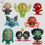 Odds N Sods Mini Figures S1 6 cm Blind Box Display (6)