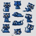 Cat Scans Mini Figures S1 6 cm Blind Box Display (9)