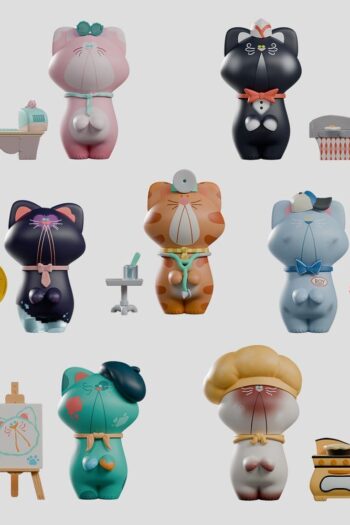 Business Boy Mini Figures S1 8 cm Blind Box Display (6)