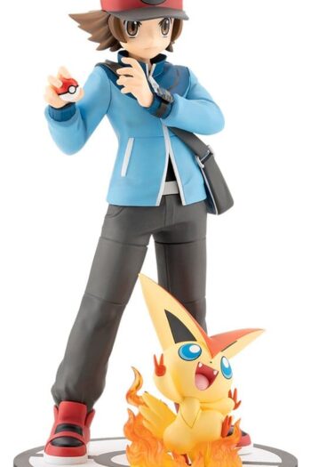 Pokémon ARTFX J PVC Figure 1/8 Hilbert with Victini 20 cm