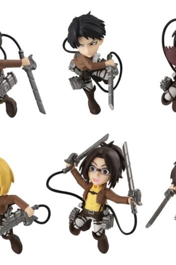 Attack on Titan Tobimas Mini Figures Pack of 6 (with gift)