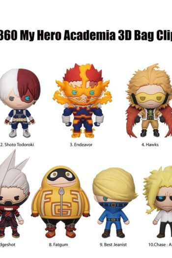 My Hero Academia 3D PVC Bag Clips Series 9 Blind Bag Display (24)