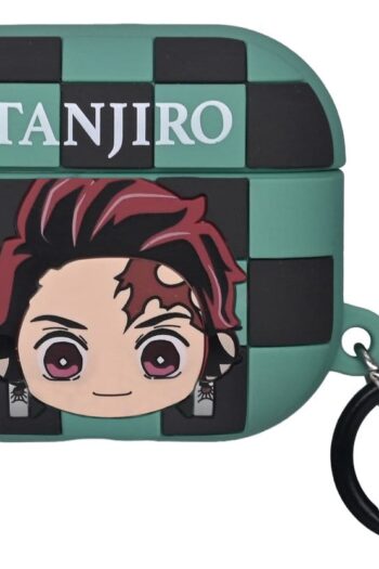 Demon Slayer 3D Foam Airpods Case Bag Clip Tanjiro Display (12)