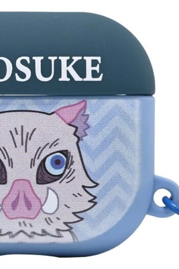 Demon Slayer 3D Foam Airpods Case Bag Clip Inosuke Display (12)