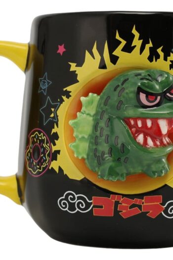 Tokidoki x Godzilla Mug 2D Relief Figural