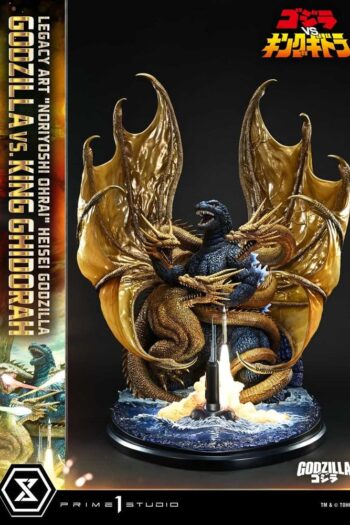 Godzilla Legacy Art "Noriyoshi Ohrai" Statue Heisei Godzilla Godzilla vs. King Ghidorah 82 cm