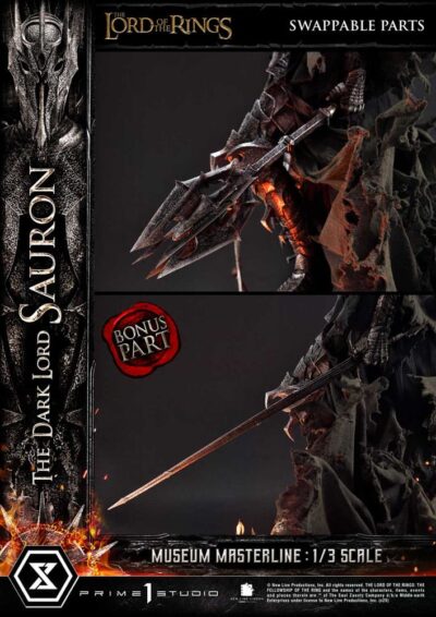 Lord of the Rings Museum Masterline Series Statue 1/3 The Dark Lord Sauron Bonus Version 117 cm by Prime 1 Studio - immagine 4