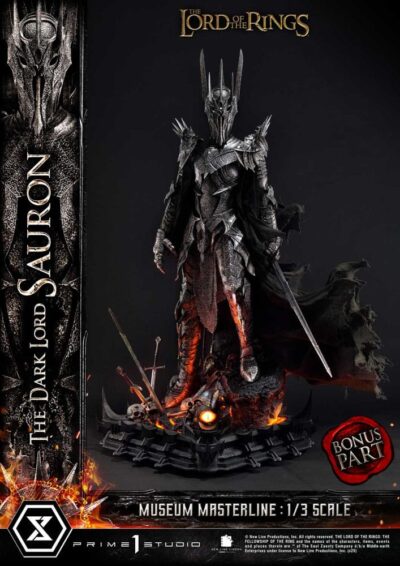 Lord of the Rings Museum Masterline Series Statue 1/3 The Dark Lord Sauron Bonus Version 117 cm by Prime 1 Studio - immagine 7