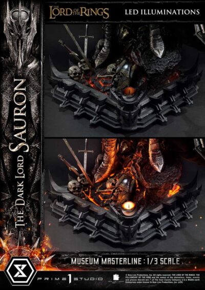 Lord of the Rings Museum Masterline Series Statue 1/3 The Dark Lord Sauron Bonus Version 117 cm by Prime 1 Studio - immagine 12