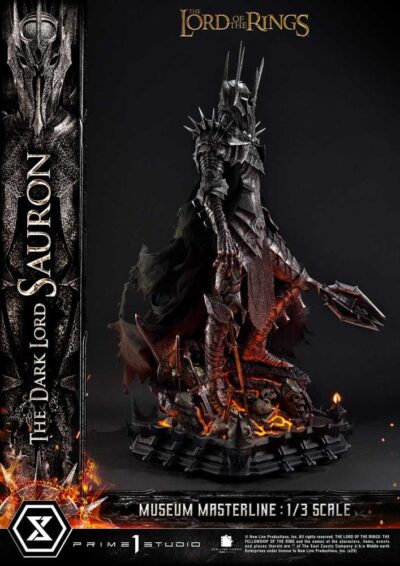 Lord of the Rings Museum Masterline Series Statue 1/3 The Dark Lord Sauron Bonus Version 117 cm by Prime 1 Studio - immagine 14