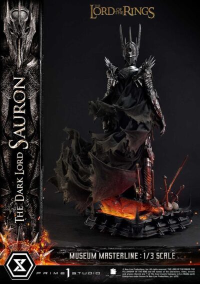 Lord of the Rings Museum Masterline Series Statue 1/3 The Dark Lord Sauron Bonus Version 117 cm by Prime 1 Studio - immagine 15