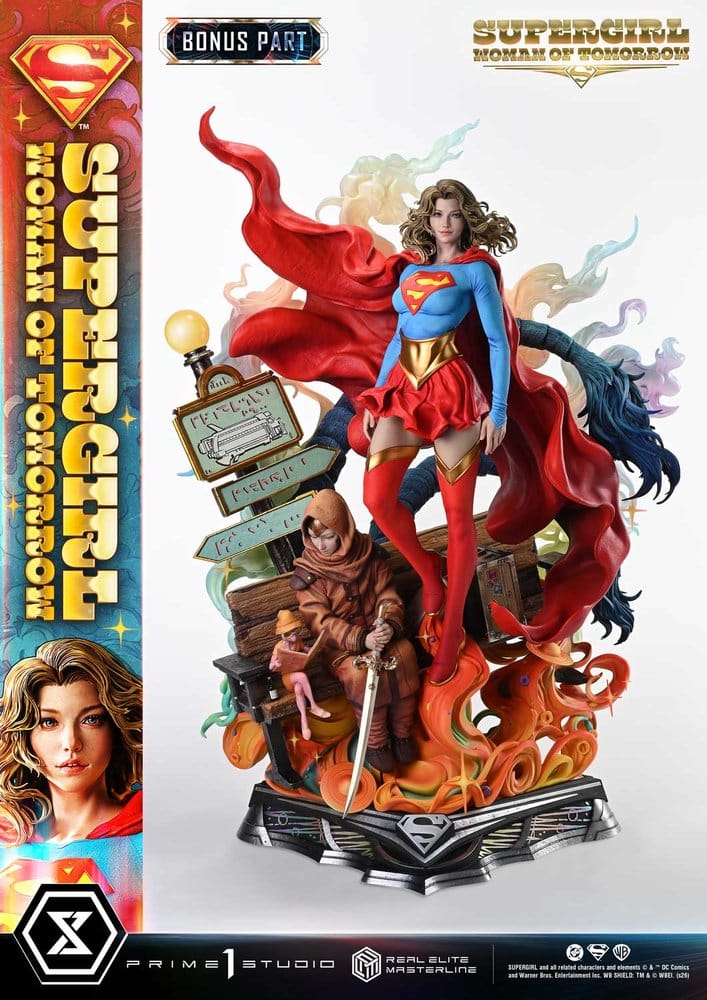 x_p1sremdc-03s DC Comics Real Elite Masterline Series Statue 1/4 Supergirl Woman of Tomorrow Bonus Version 63 cm - immagine 1