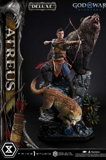God of War: Ragnarok Real Elite Masterline Statue 1/3 Atreus Deluxe Version 96 cm