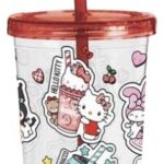 Hello Kitty and Friends Tumbler with Straw American Diner Version