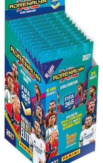 FIFA 365 Adrenalyn XL 2027 Trading Cards Flow Pack Display (24)
