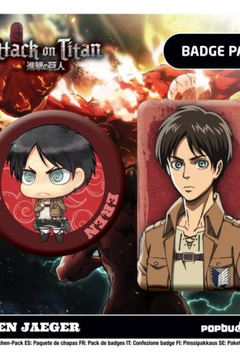 Attack on Titan Badges 2-Pack Eren Jaeger