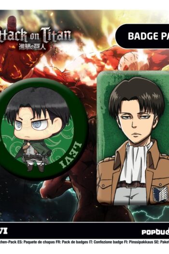 Attack on Titan Badges 2-Pack Levi